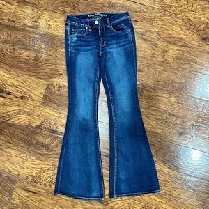 American Eagle Outfitters Dark Blue Flare Jeans